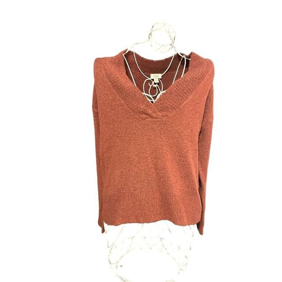 New with tags Beautiful WOMEN A.N.A Sweater Pull Over V Neck Warm Autumn Fall Lo - Picture 6 of 11